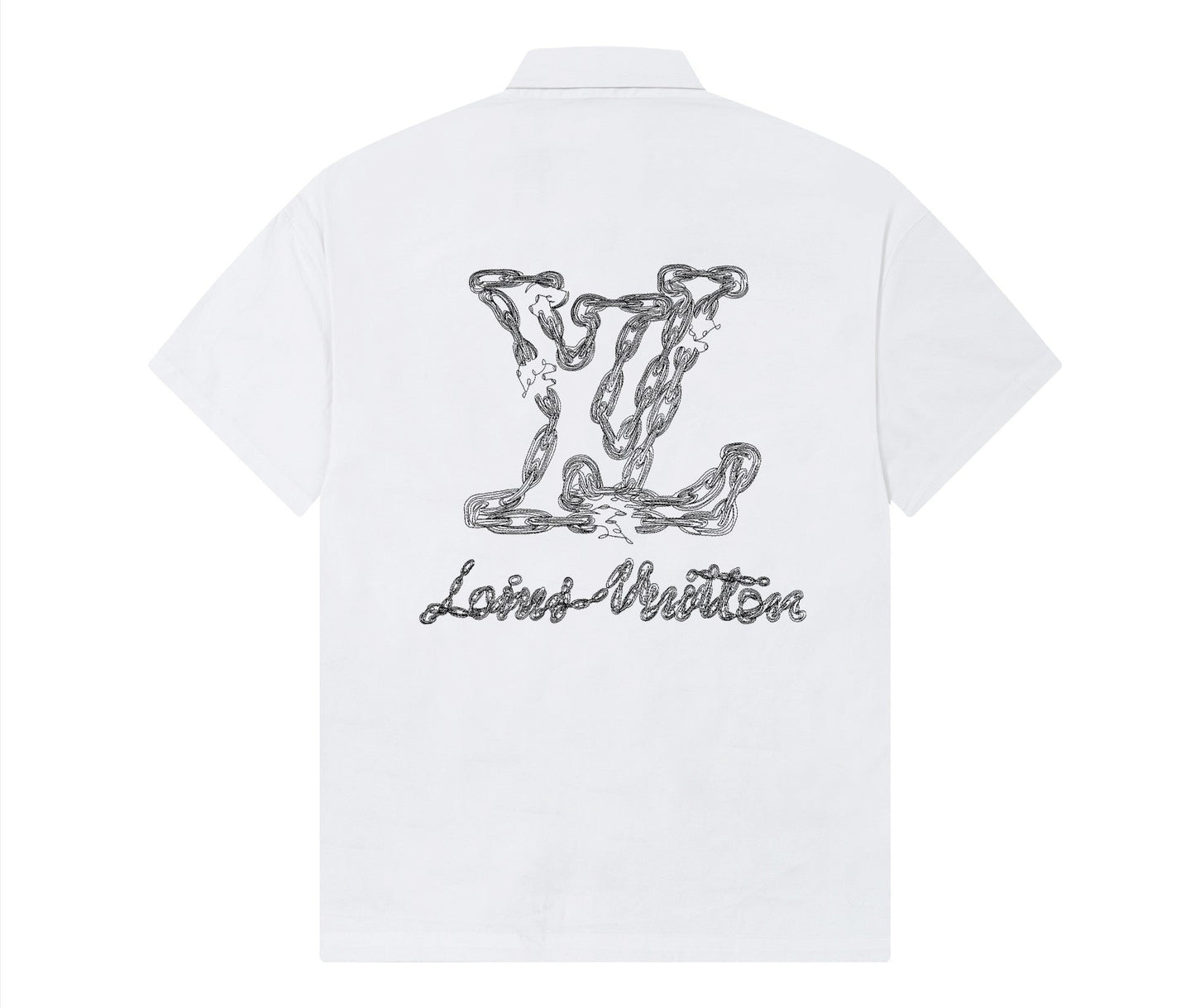 Camisa con Botones Louis Vuitton en Blanco