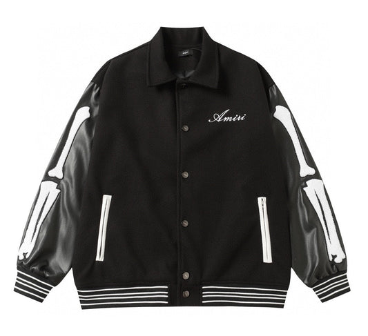 Chaqueta Universitaria Amiri en Negro