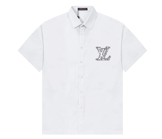 Camisa con Botones Louis Vuitton en Blanco