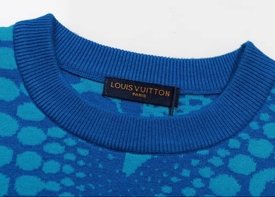 Jersey Louis Vuitton Azul extravagante