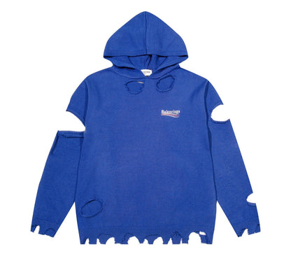 Sudadera Balenciaga Distressed en Azul