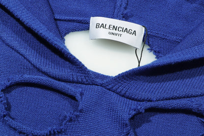 Sudadera Balenciaga Distressed en Azul